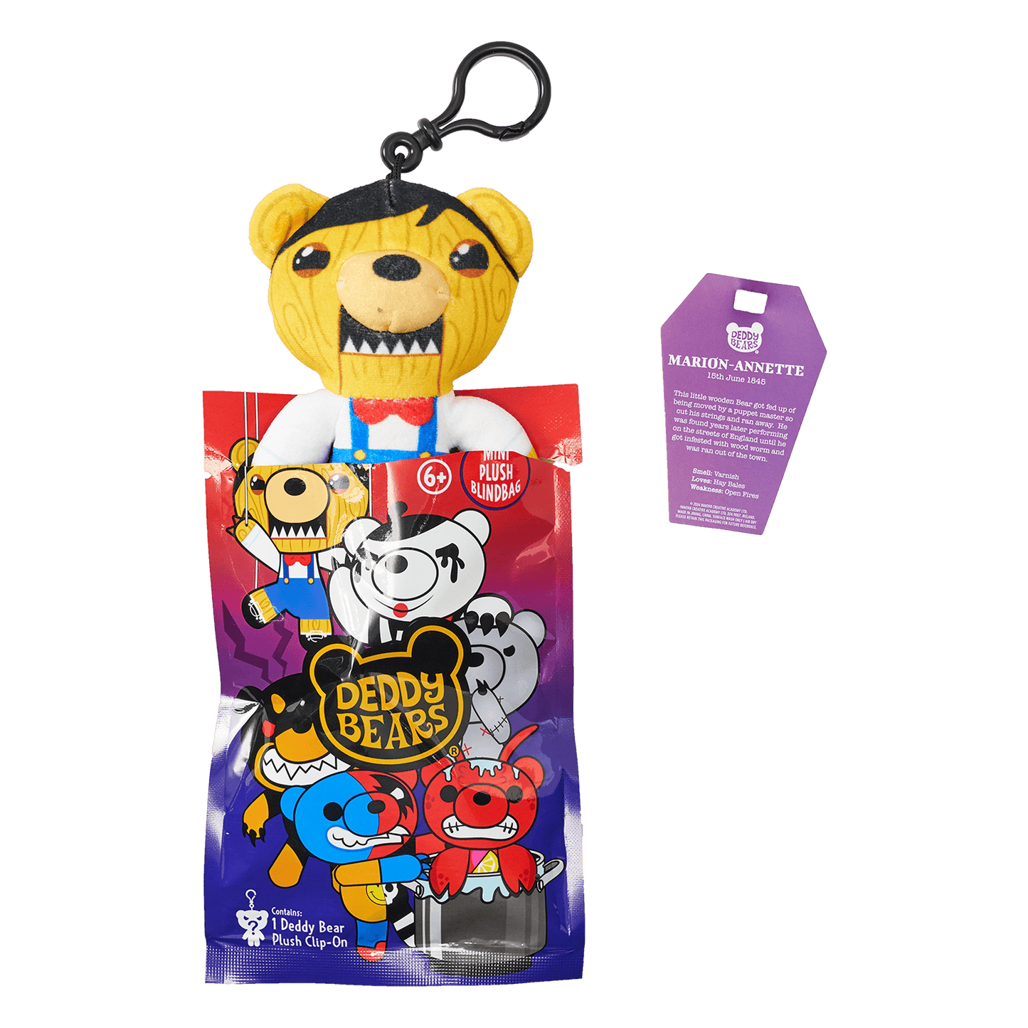 Deddy Bears - Series 4 Edition Mystery Blind Bag - 12cm Plush Clip-On - Jasnor