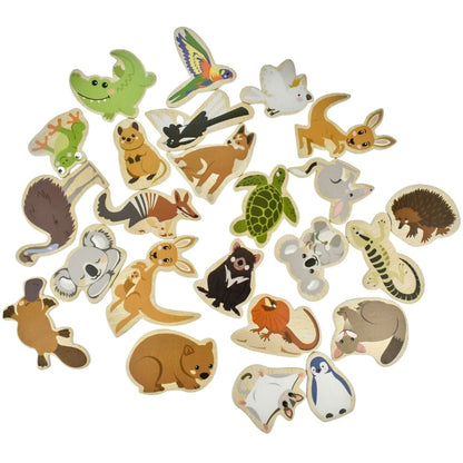 Koala Dream - Fridge Friends Aussie Animals Wooden Magnetic Shapes 25pcs