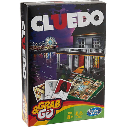 Hasbro -  Gaming - Cluedo Grab & Go! Portable Travel Board Game