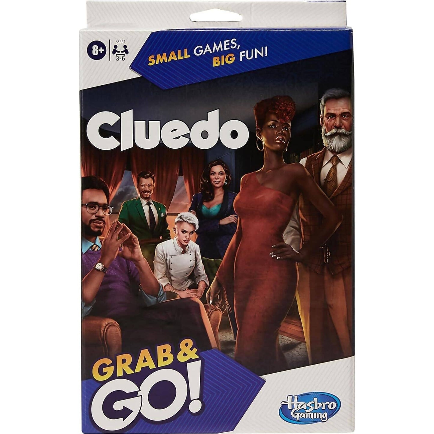 Hasbro -  Gaming - Clue Grab and Go! Portable Travel Board Game