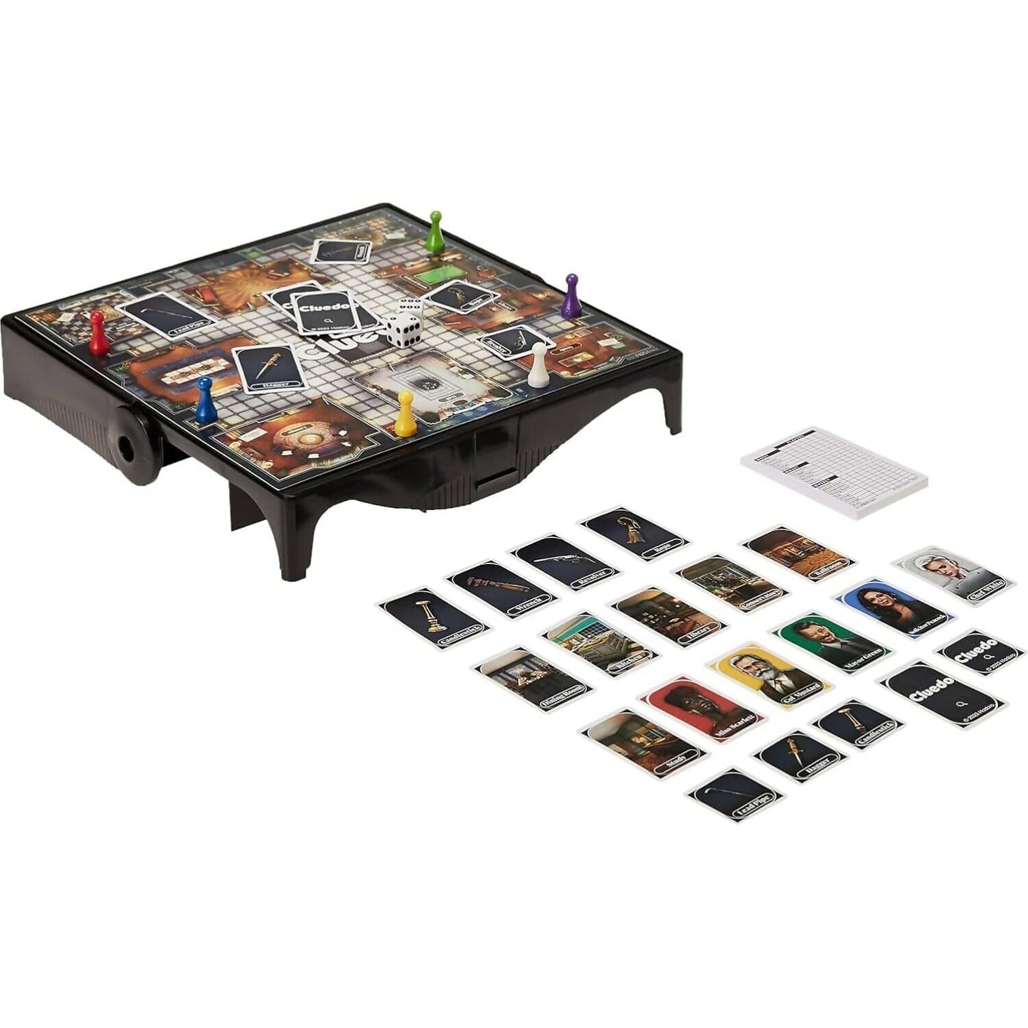 Hasbro -  Gaming - Clue Grab and Go! Portable Travel Board Game
