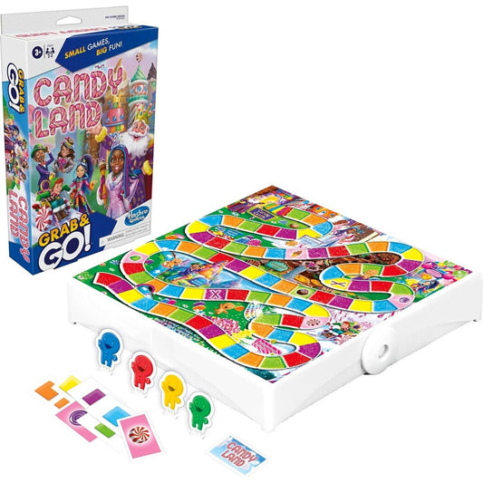 Hasbro -  Gaming - Candy Lane Grab & Go! Portable Travel Board Game