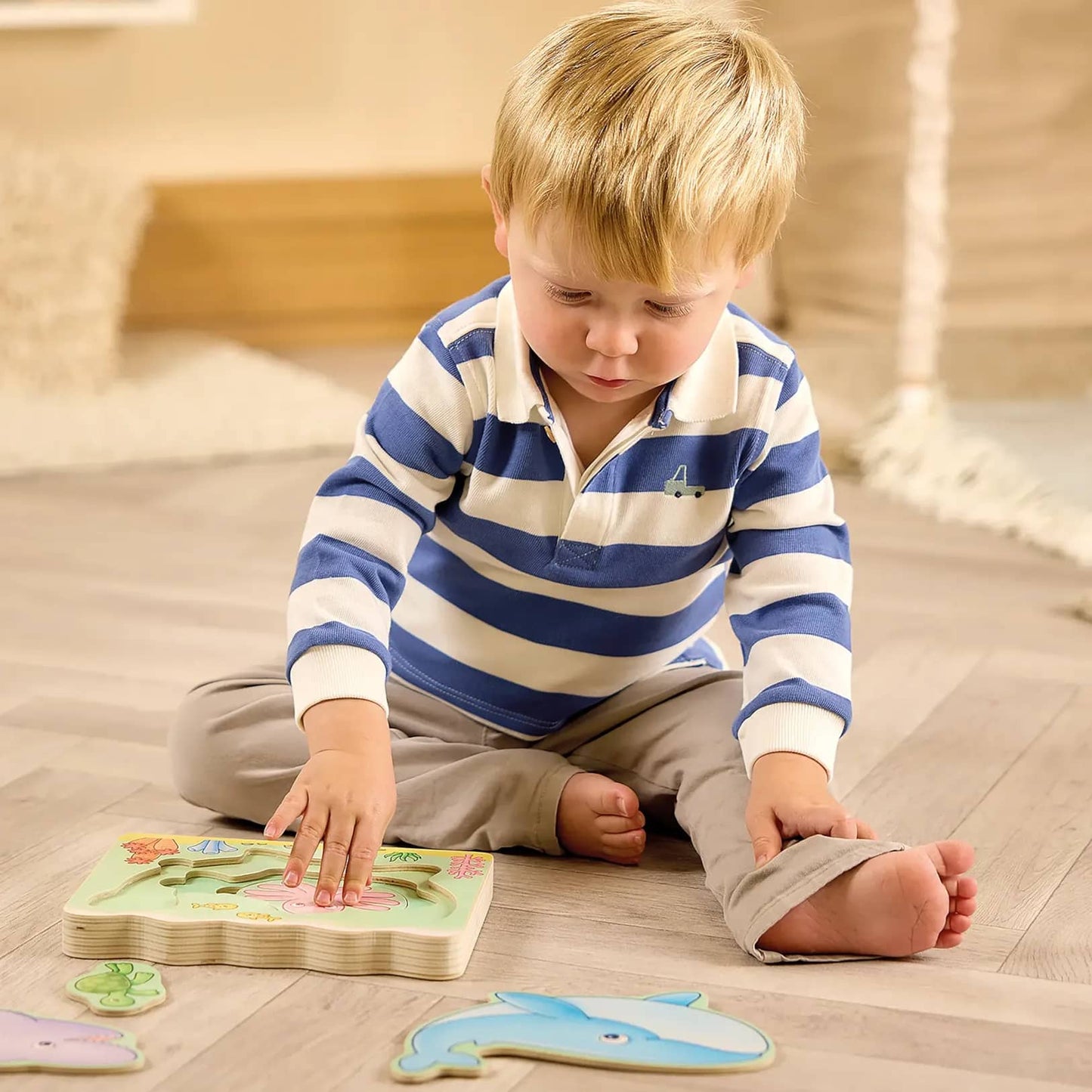 Orchard Toys - Under the Sea Wooden Nesting Puzzle 5 Pieces