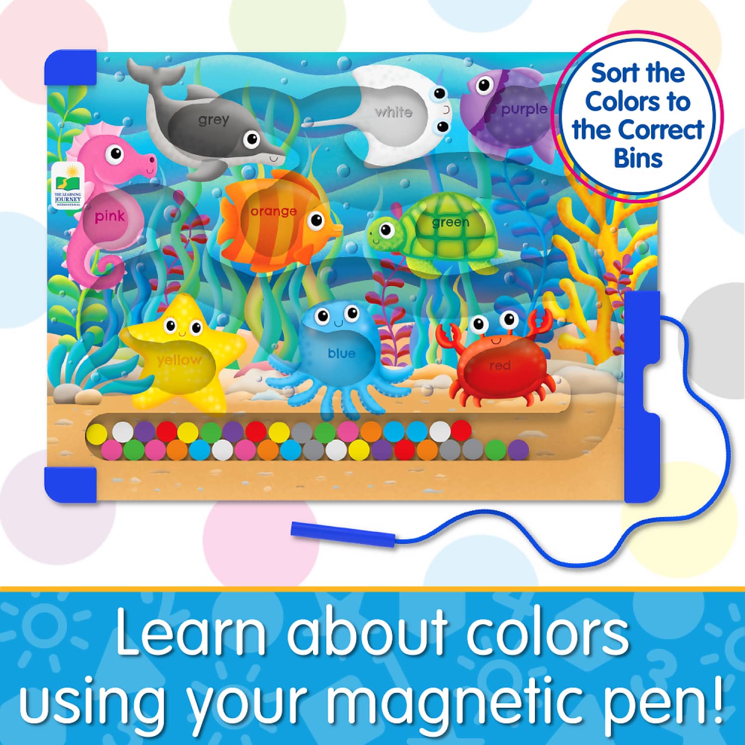 The Learning Journey - Sort & Learn Magnetic Puzzle - Colours