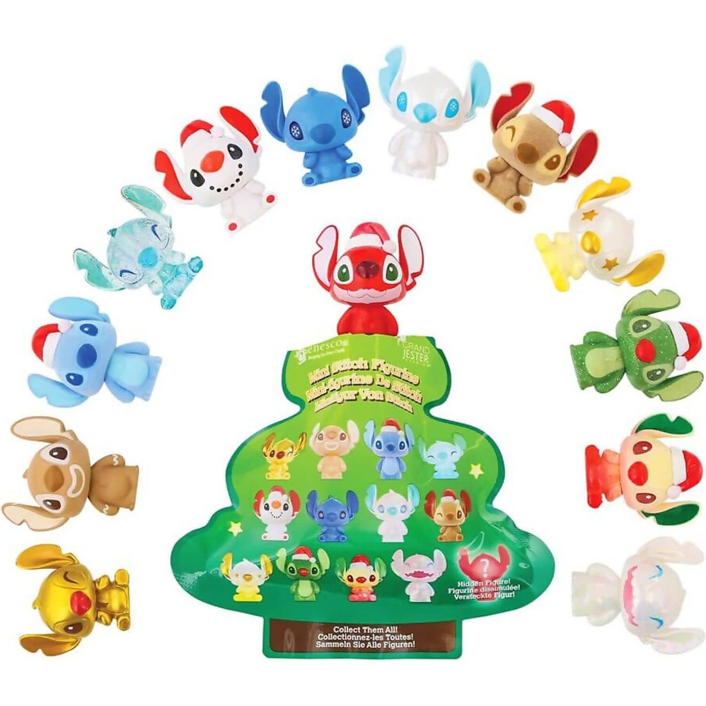 Disney - Lilo & Stitch Christmas Stitch Mini Figurine Mystery Blind Bag - Jasnor