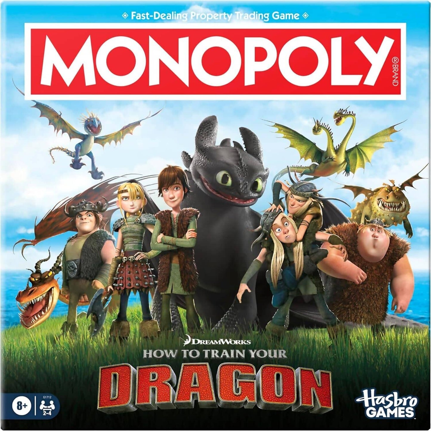 Hasbro -  Gaming - Monopoly DreamWorks How to Train Your Dragon Edition Board Game