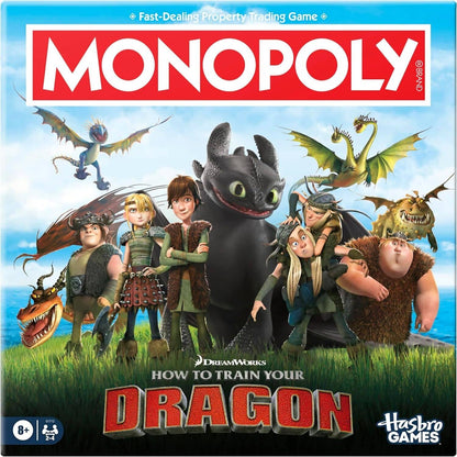 Hasbro -  Gaming - Monopoly DreamWorks How to Train Your Dragon Edition Board Game