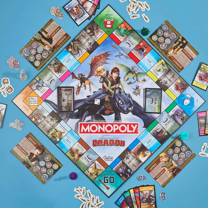 Hasbro -  Gaming - Monopoly DreamWorks How to Train Your Dragon Edition Board Game
