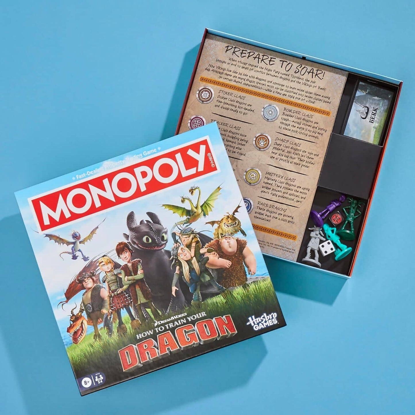 Hasbro -  Gaming - Monopoly DreamWorks How to Train Your Dragon Edition Board Game