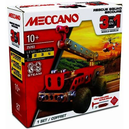 Meccano - 3-in-1 Rescue Squad Vehicle