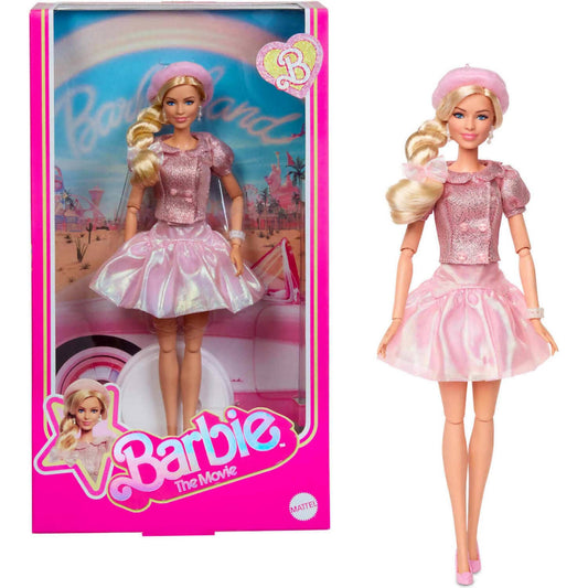 Barbie - The Movie Doll Margot Robbie As Barbie Collectible Doll Wearing Pink Blouse & Skirt Set - Mattel