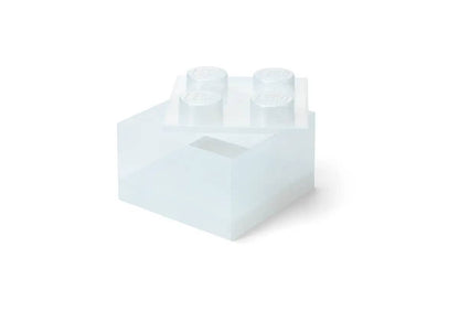 LEGO Storage Brick 4 Studs Top Lid Translucent Glitter Clear - Room Copenhagen