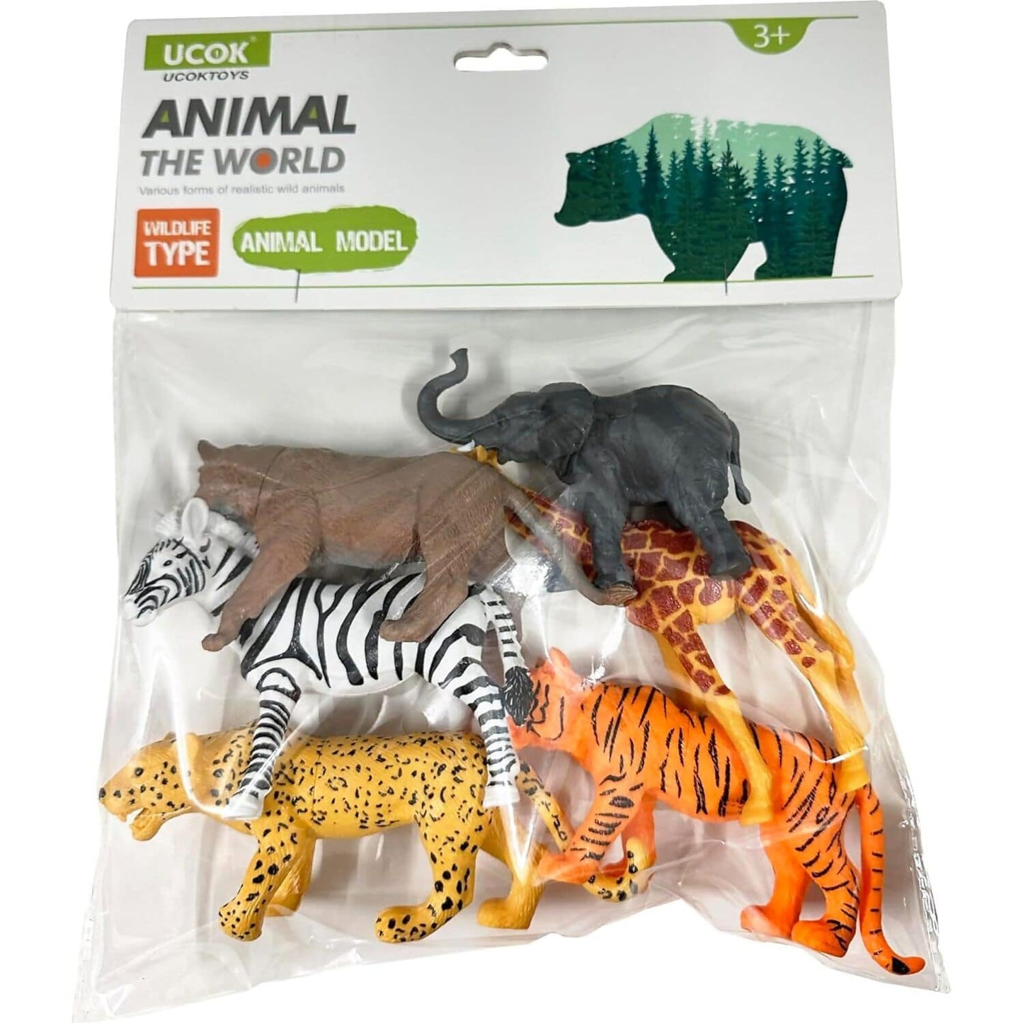 All Brands - Jungle Wildlife Animals In Polybag