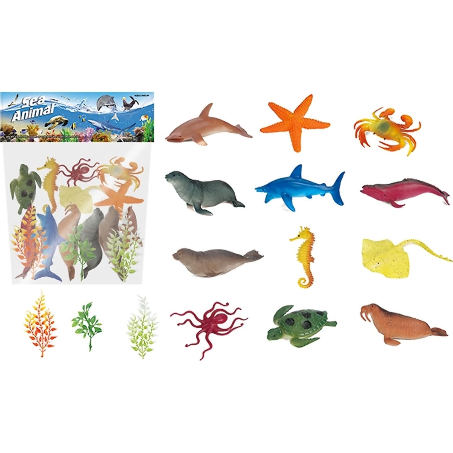 All Brands - Sea Animals In Polybag 12Pce