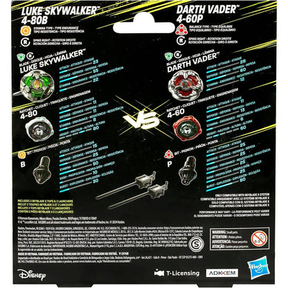 Beyblade -  X - Star Wars - Luke Skywalker 4-80B vs Darth Vader 4-60P Multipack Set