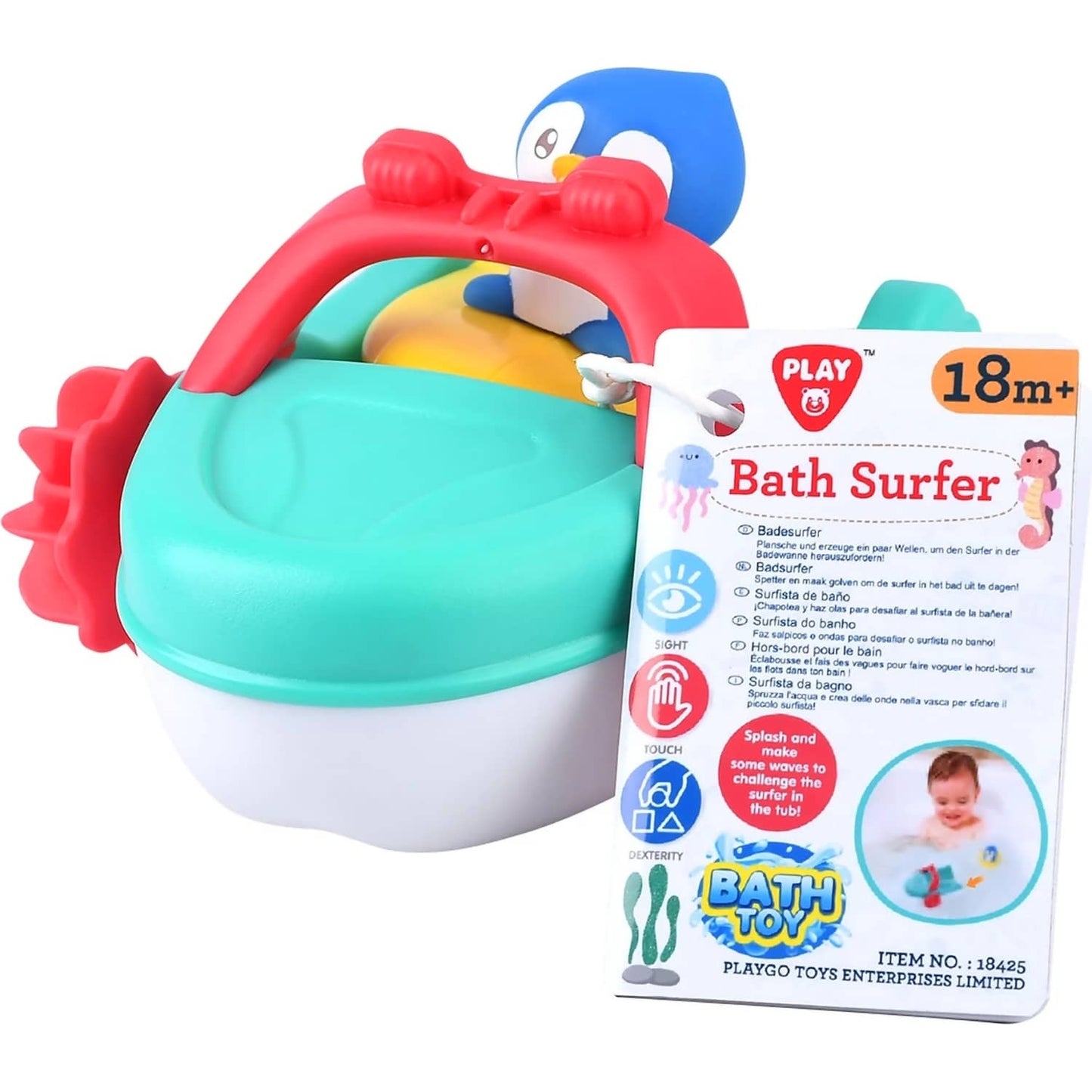 Playgo Toys Ent. Ltd  -  Bath Surfer Toy Boat