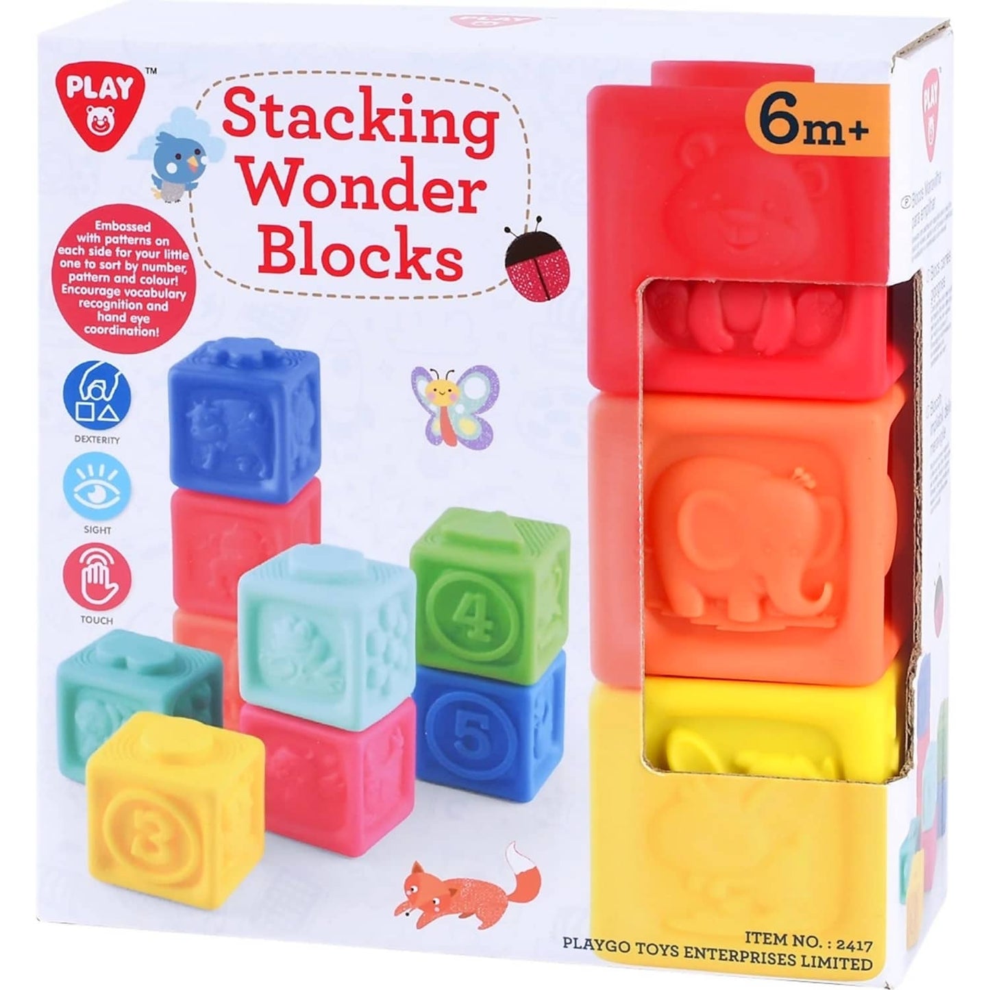 Playgo Toys Ent. Ltd  -  Stacking Wonder Blocks 9 Pcs