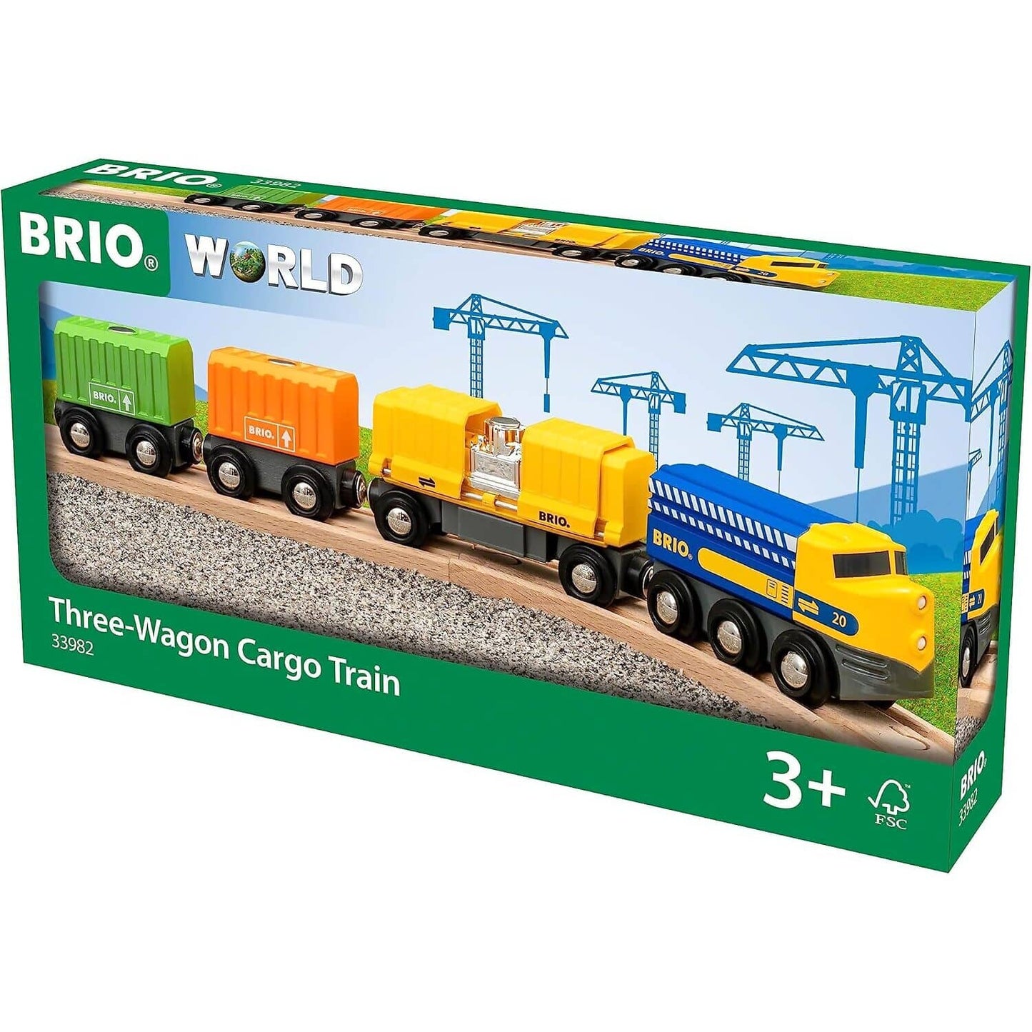 BRIO -  World - Three Wagon Cargo Train