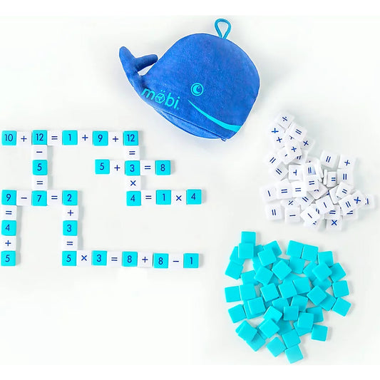 Mobi - Number Tile Game in a Whale Travel Pouch
