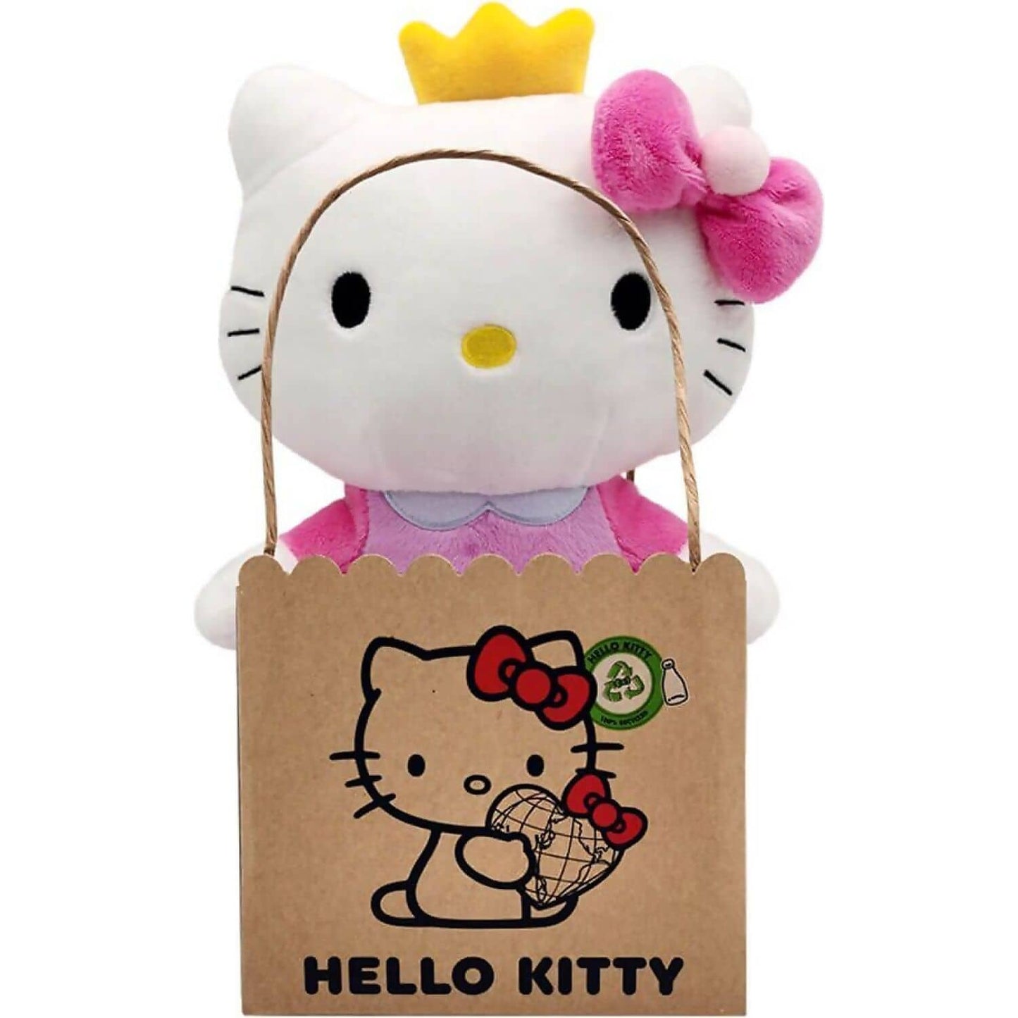 Hello Kitty - And Friends - Hello Kitty Princess Eco Large 24cm Plush - Jasnor