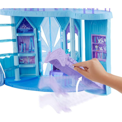 Disney -  Frozen- Elsa's Frozen Ice Palace Castle Playset with Olaf & Accessories - Mattel