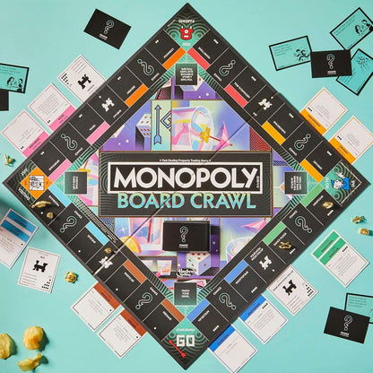 Hasbro -  Gaming - Monopoly Board Crawl Party Drinking Game for Adults