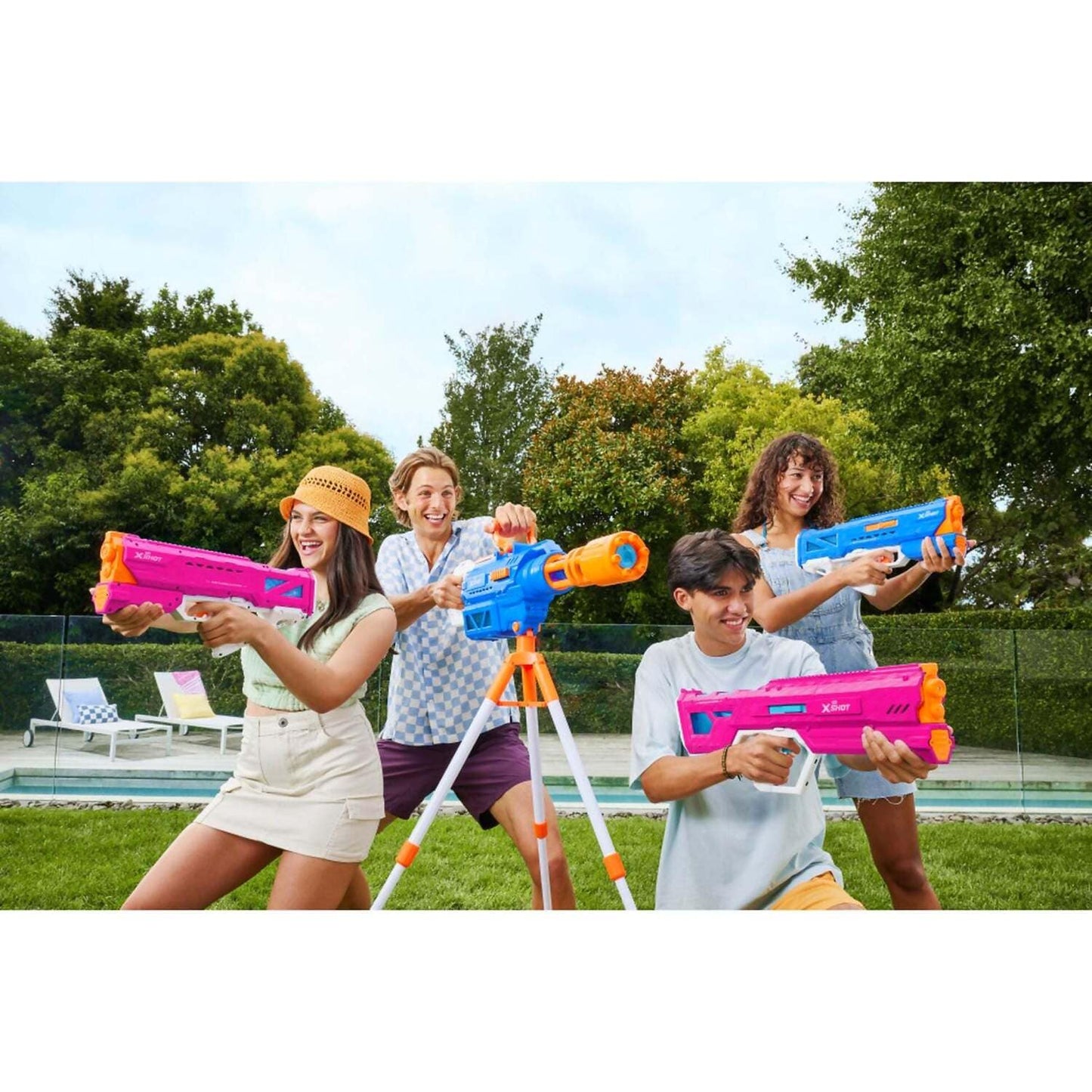 Zuru - X-Shot Motorized Fast Fill Motor Soaker - Hydra Pulse Pink