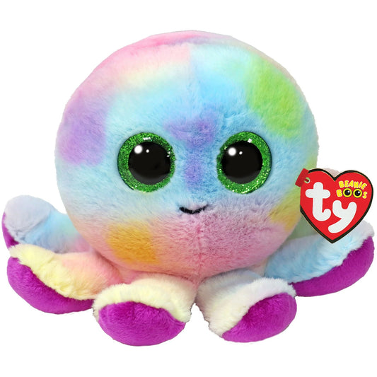 Ty -  Beanie Boos - Bubbles Rainbow Octopus Small 15cm Plush