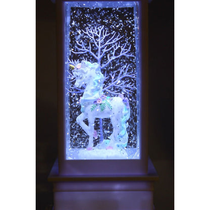 Cotton Candy - White Lantern Unicorn Purple Tree