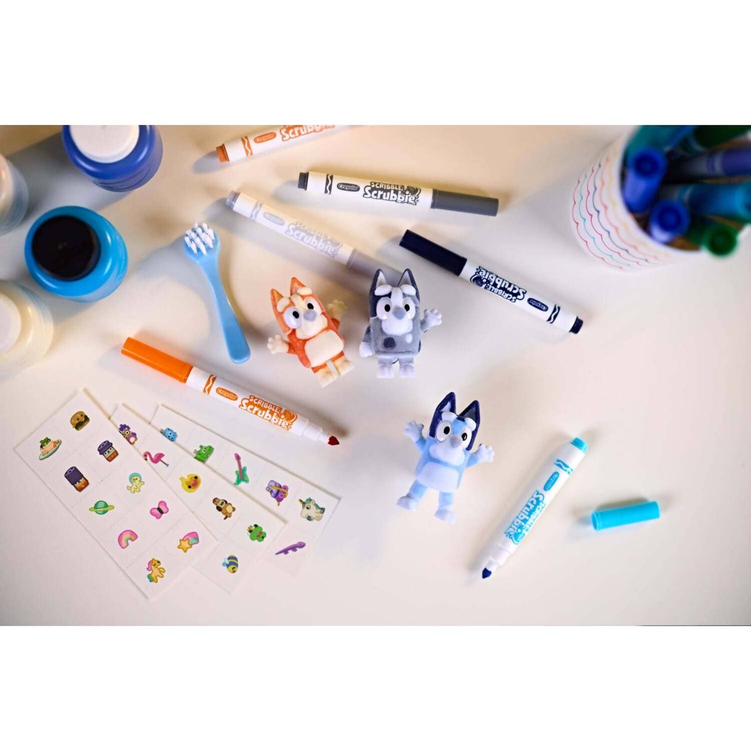 Crayola - Scribble Scrubbie Bluey 3 Piece Playset