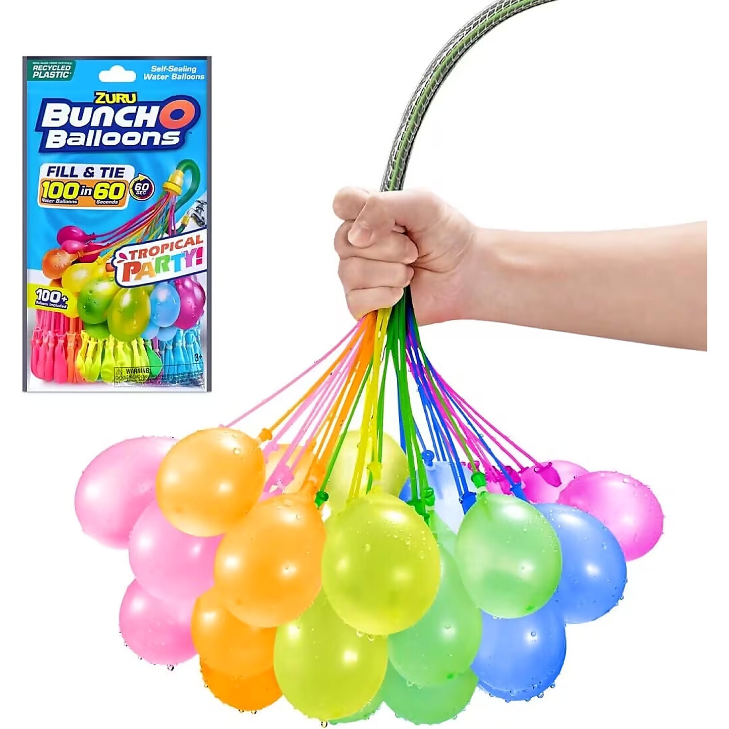 Zuru -  Bunch O Balloons - Tropical Party! Self-Sealing Water Balloons
