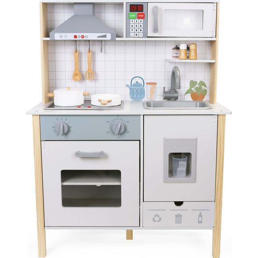 Edufun - Little Chef Wooden Play Kitchen with Cookware