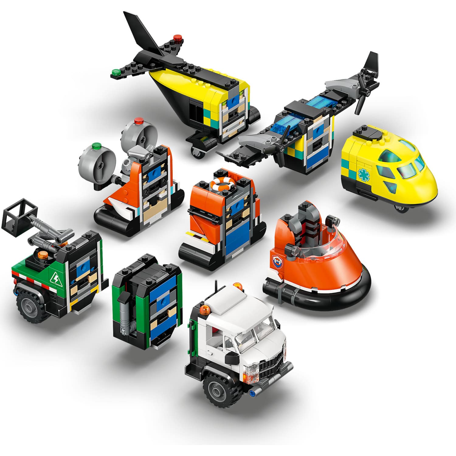 LEGO 60505 Airplane Service Truck & Hovercraft Remix - City