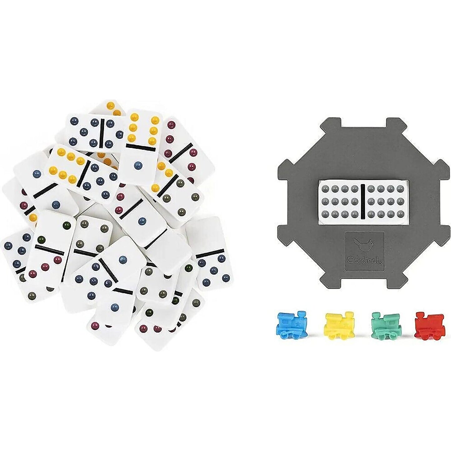 Cardinal Classics - Double-Twelve Coloured Dominoes Tin