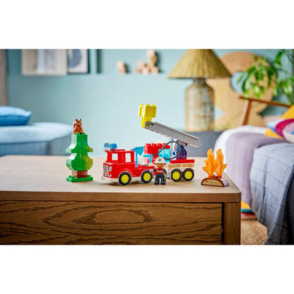 LEGO 10473 Fire Truck with Hose and Firefighter - Duplo
