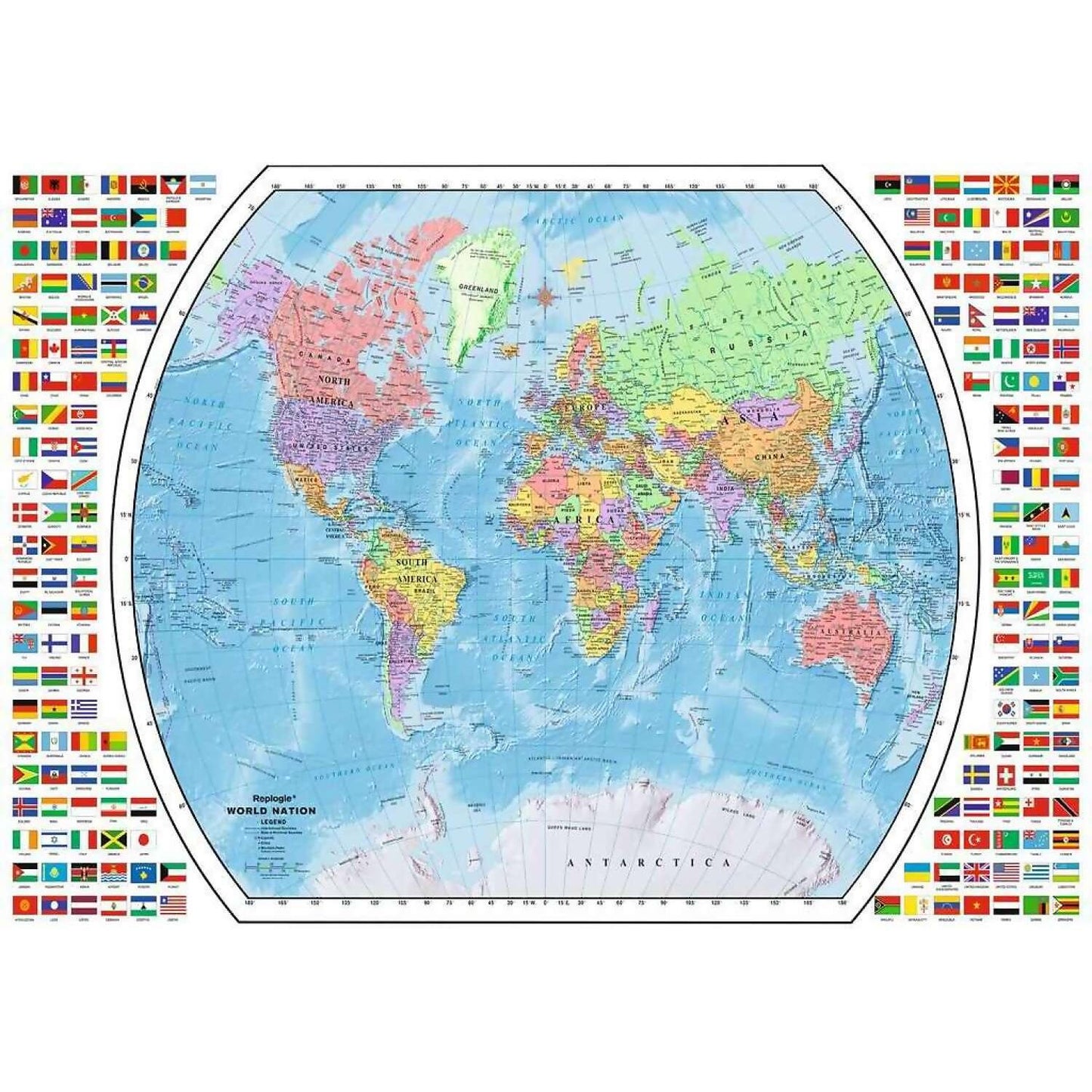 Ravensburger - Political World Medium Jigsaw Puzzle 1000 Pieces