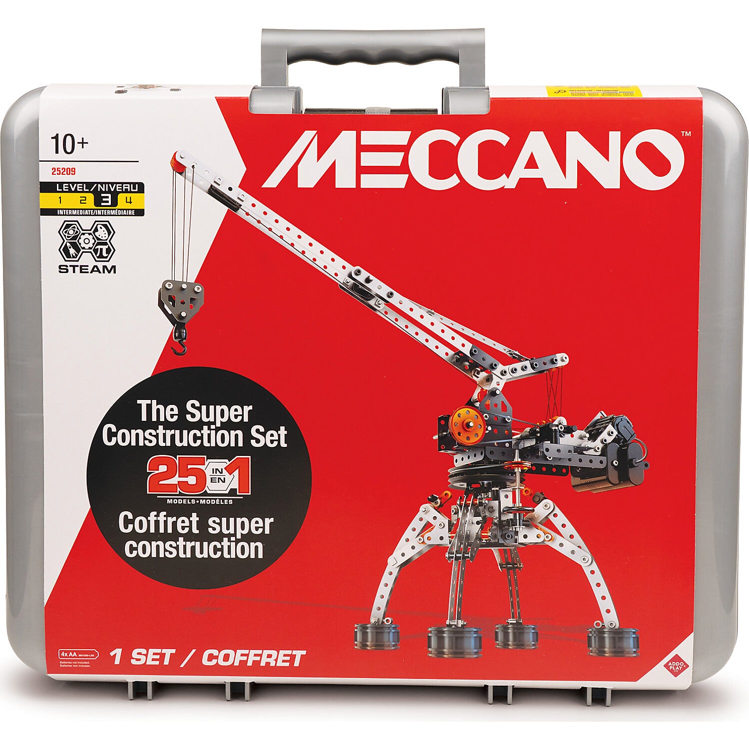 Meccano - 25-in-1 Super Construction Set Motorized Vehicle Building Se ...