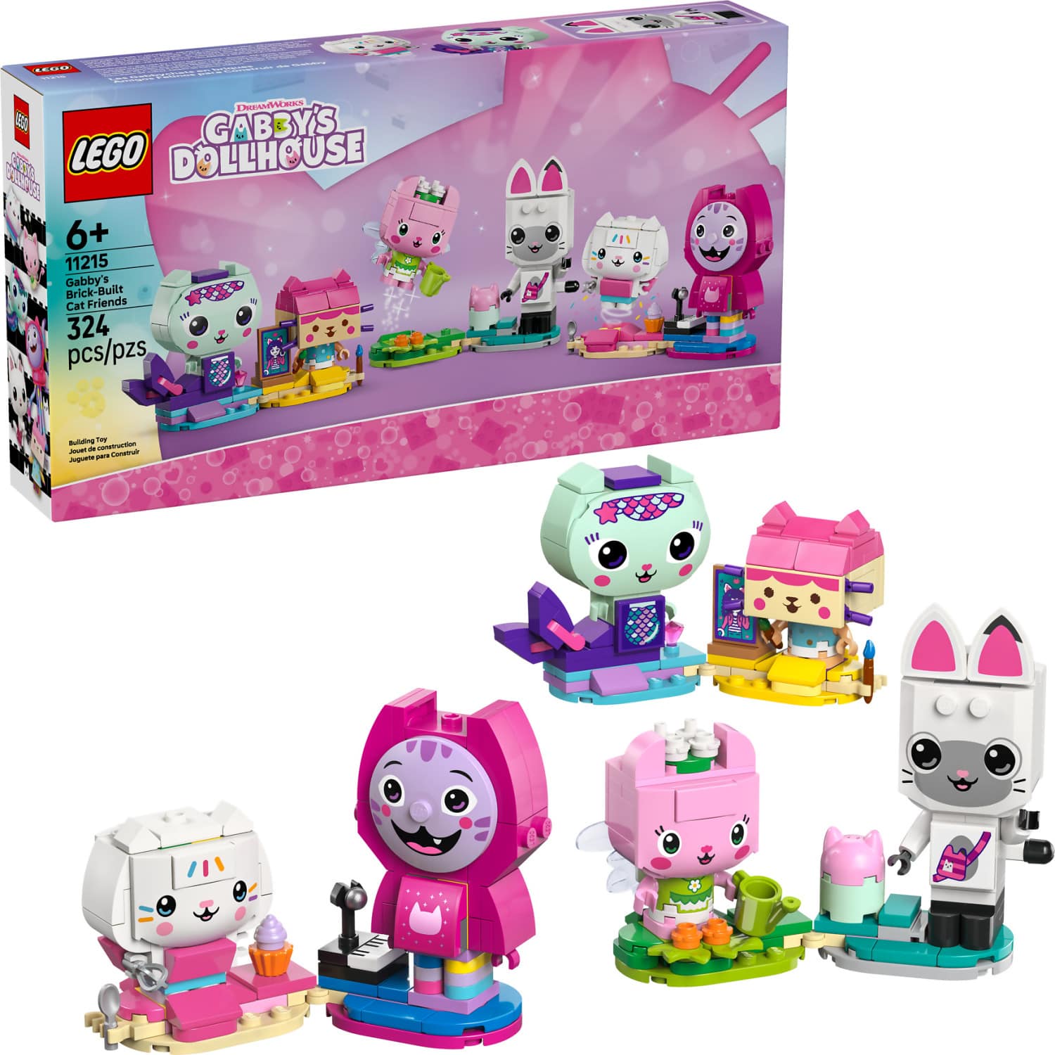 LEGO 11215 Gabby's Brick-Built Cat Friends - Gabby's Dollhouse