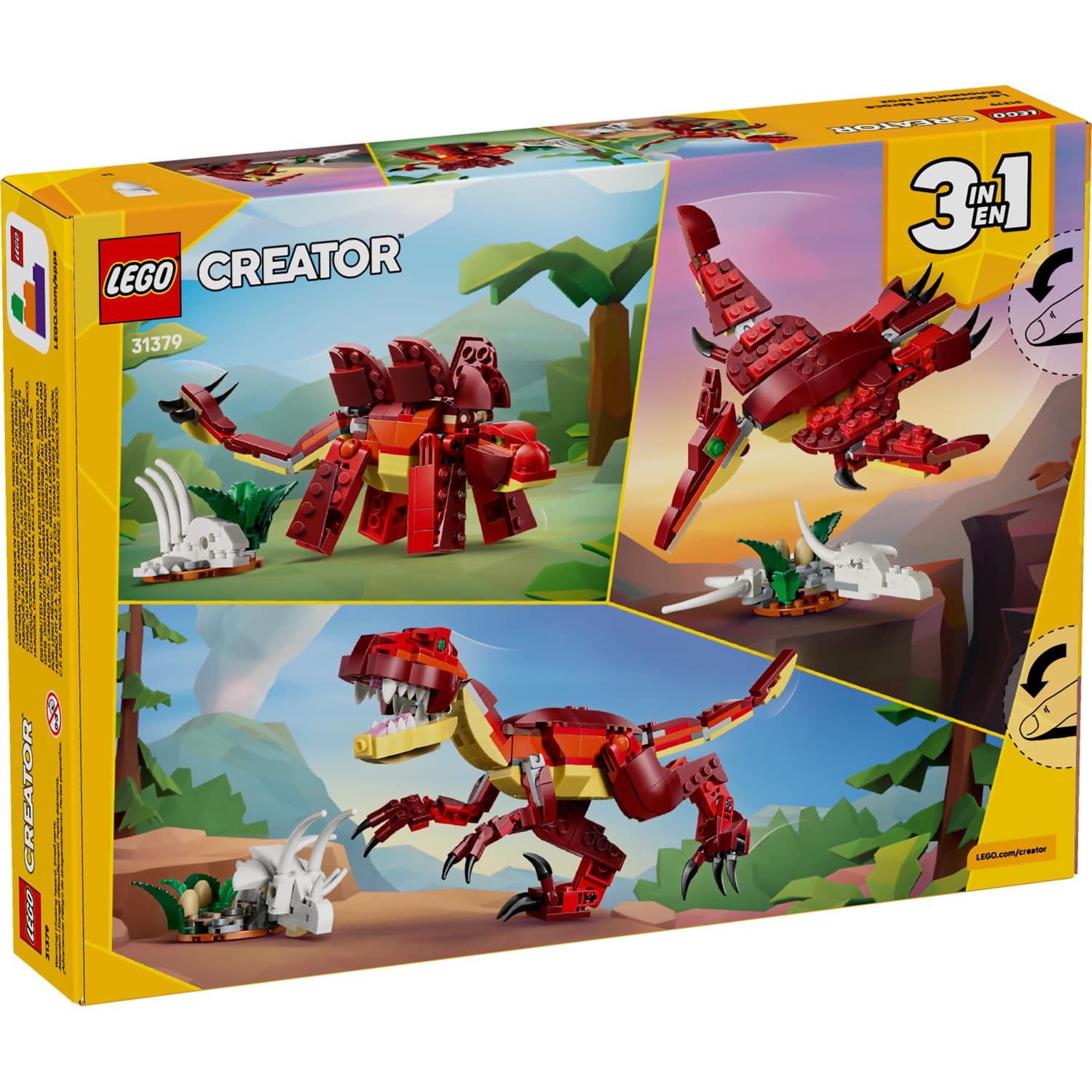 LEGO 31379 Fierce Dinosaur - Creator 3-in-1