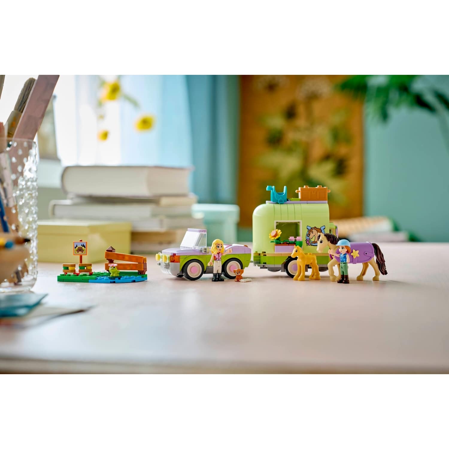 LEGO 42695 Horse & Baby Foal Trailer - Friends