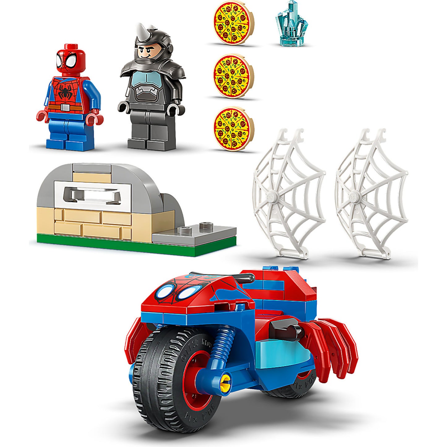 LEGO 11206 Spidey on his Motorcycle vs. Rhino - Marvel Super Heroes 4+
