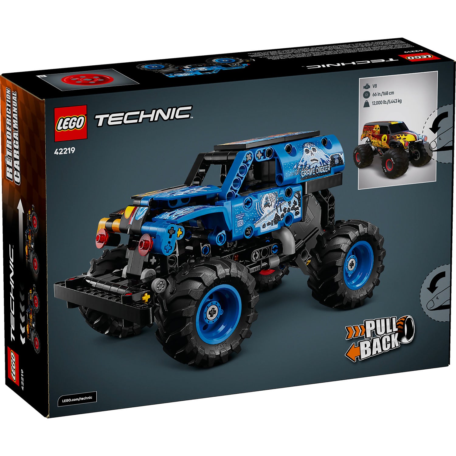 LEGO 42219 Monster Jam Grave Digger Fire and Ice - Technic