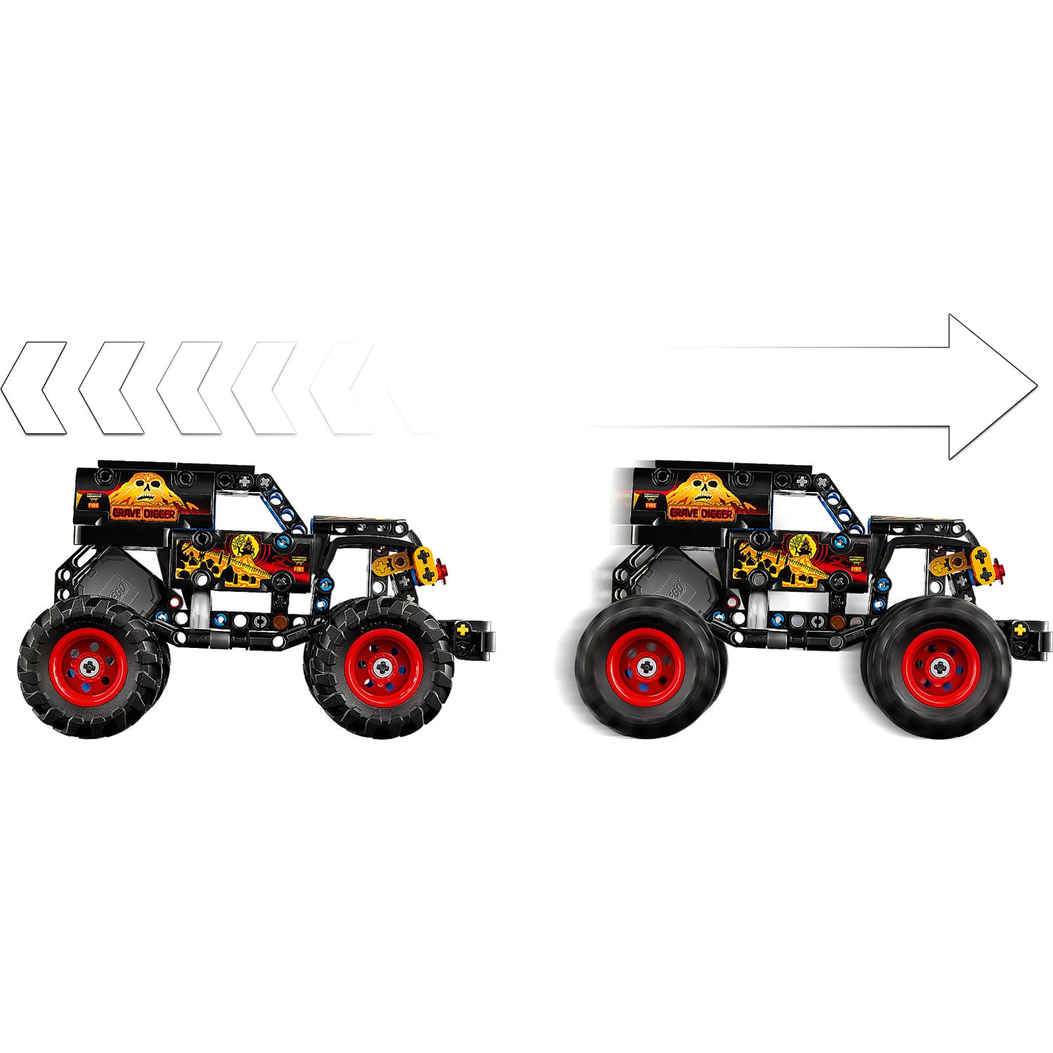 LEGO 42219 Monster Jam Grave Digger Fire and Ice - Technic