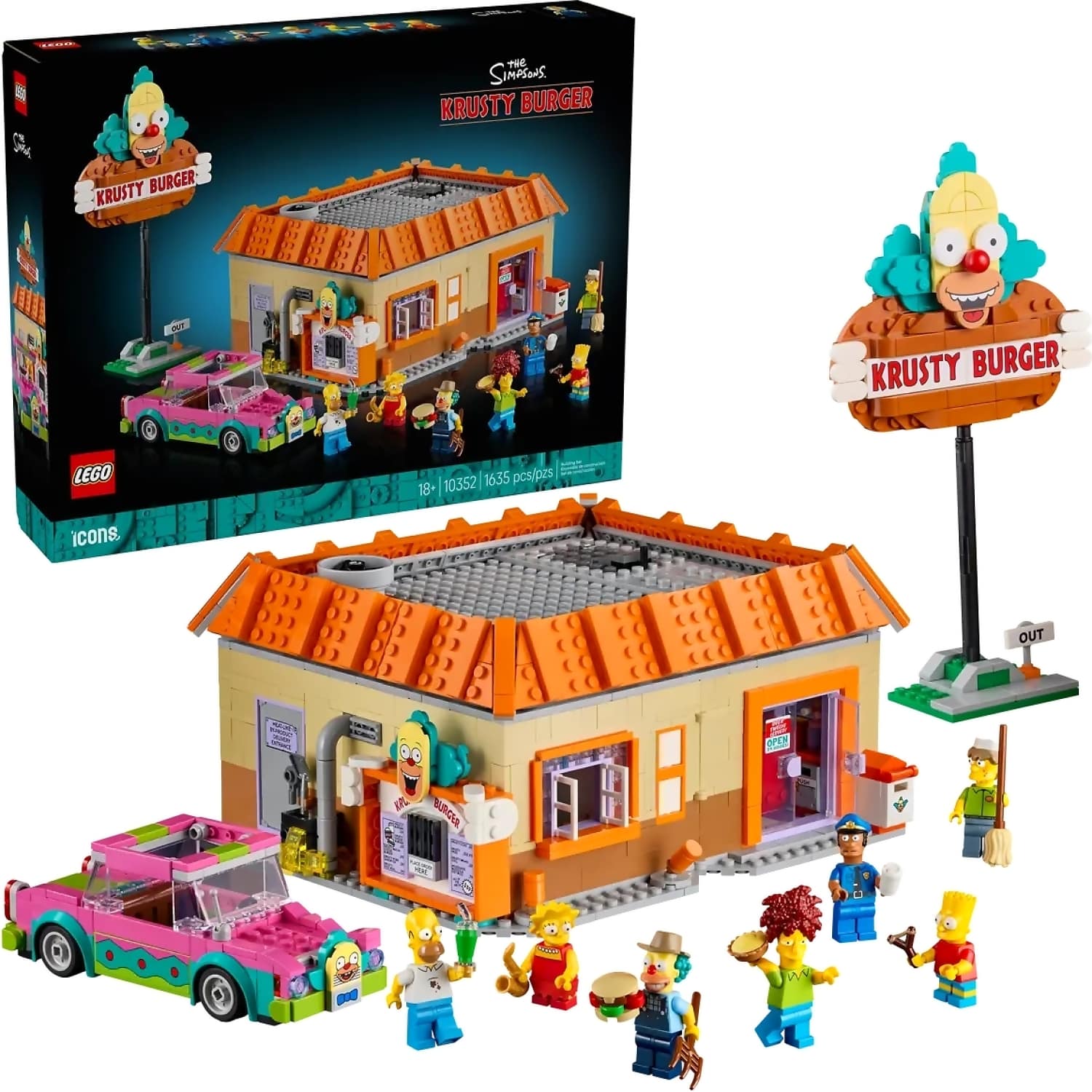 LEGO 10352 The Simpsons : Krusty Burger - Icons