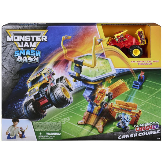 Monster Jam - Smash & Bash Classroom Crushers & Crash Course Playset