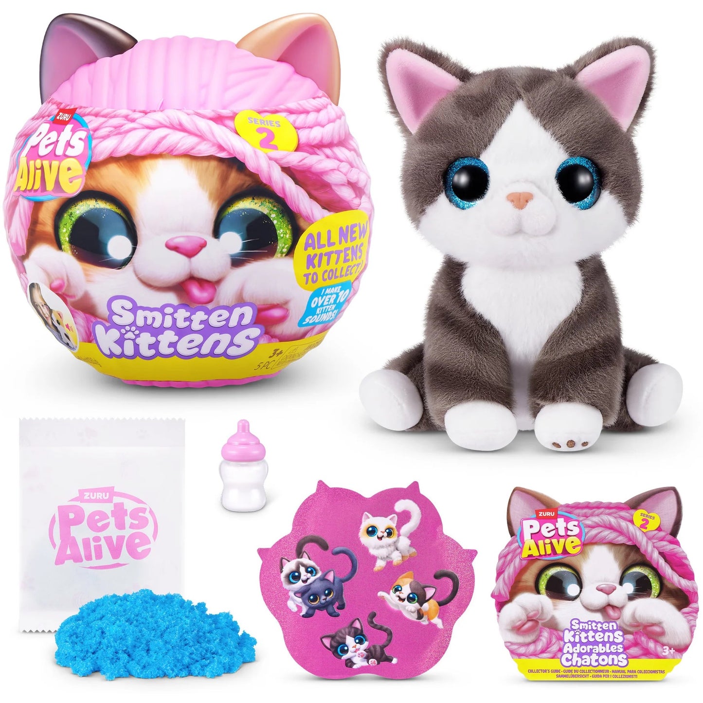 Zuru - Pets Alive Smitten Kittens Series 2 Interactive Plush Kitten Blind Box