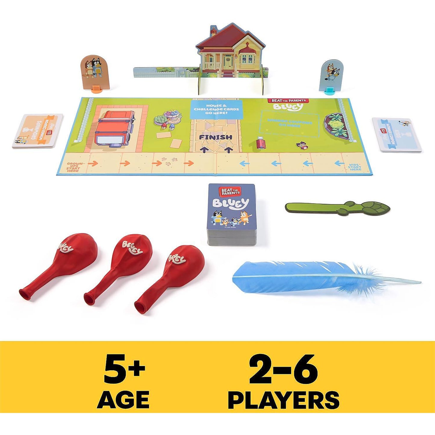 Spin Master -  Games - Bluey Beat the Parents Family Board Game