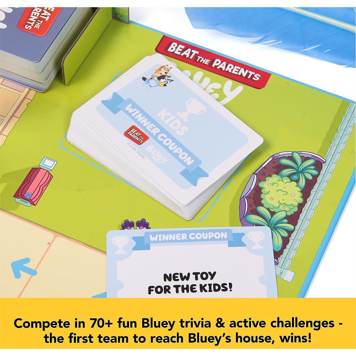 Spin Master -  Games - Bluey Beat the Parents Family Board Game