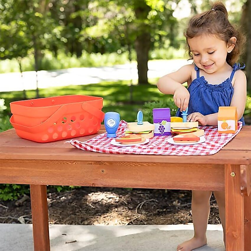 Fat Brain Toys - Pretendables Picnic Basket Set 26pce
