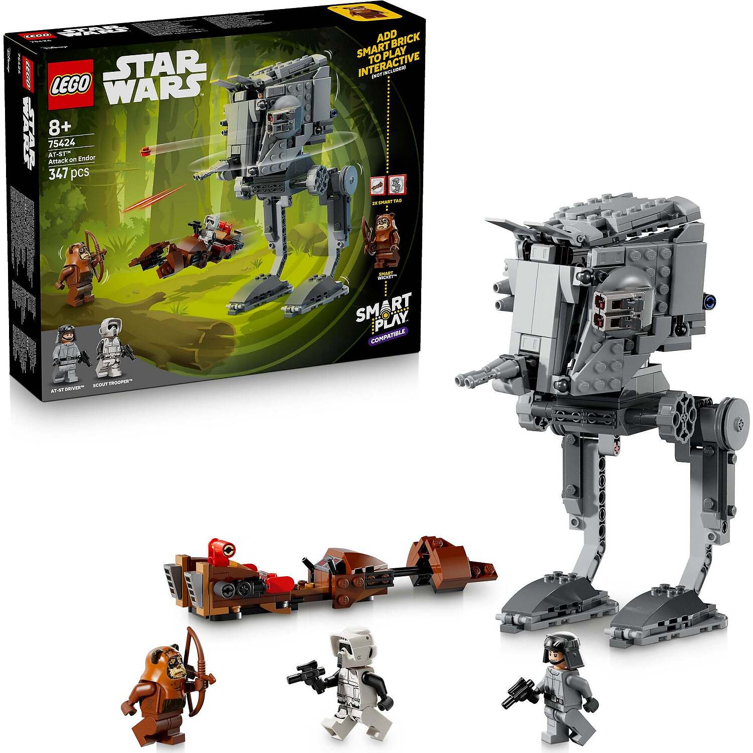 LEGO 75424 SMART Play™ Compatible: AT-ST™ Attack on Endor - Star Wars ...
